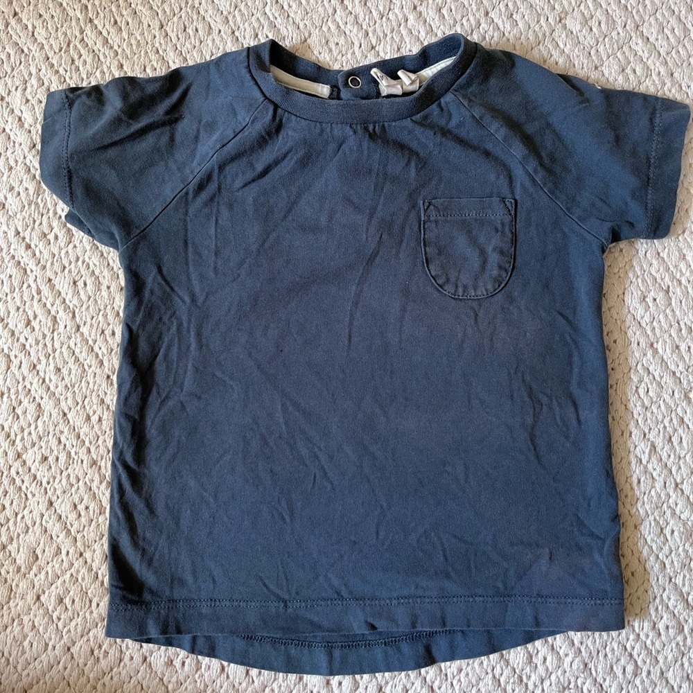 Gray label pocket tee blue/gray